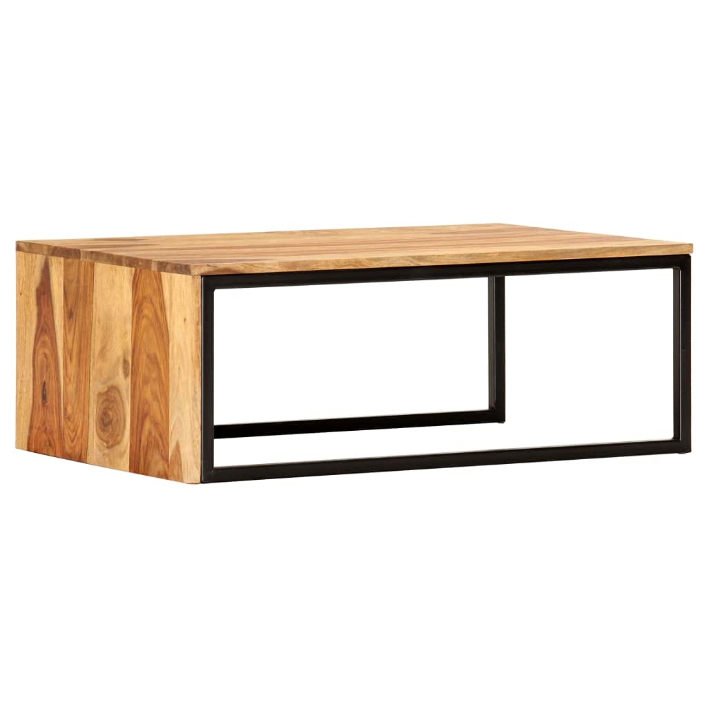 Brown Solid Sheesham Wood Nesting Coffee Table Set of 2 Z885688
