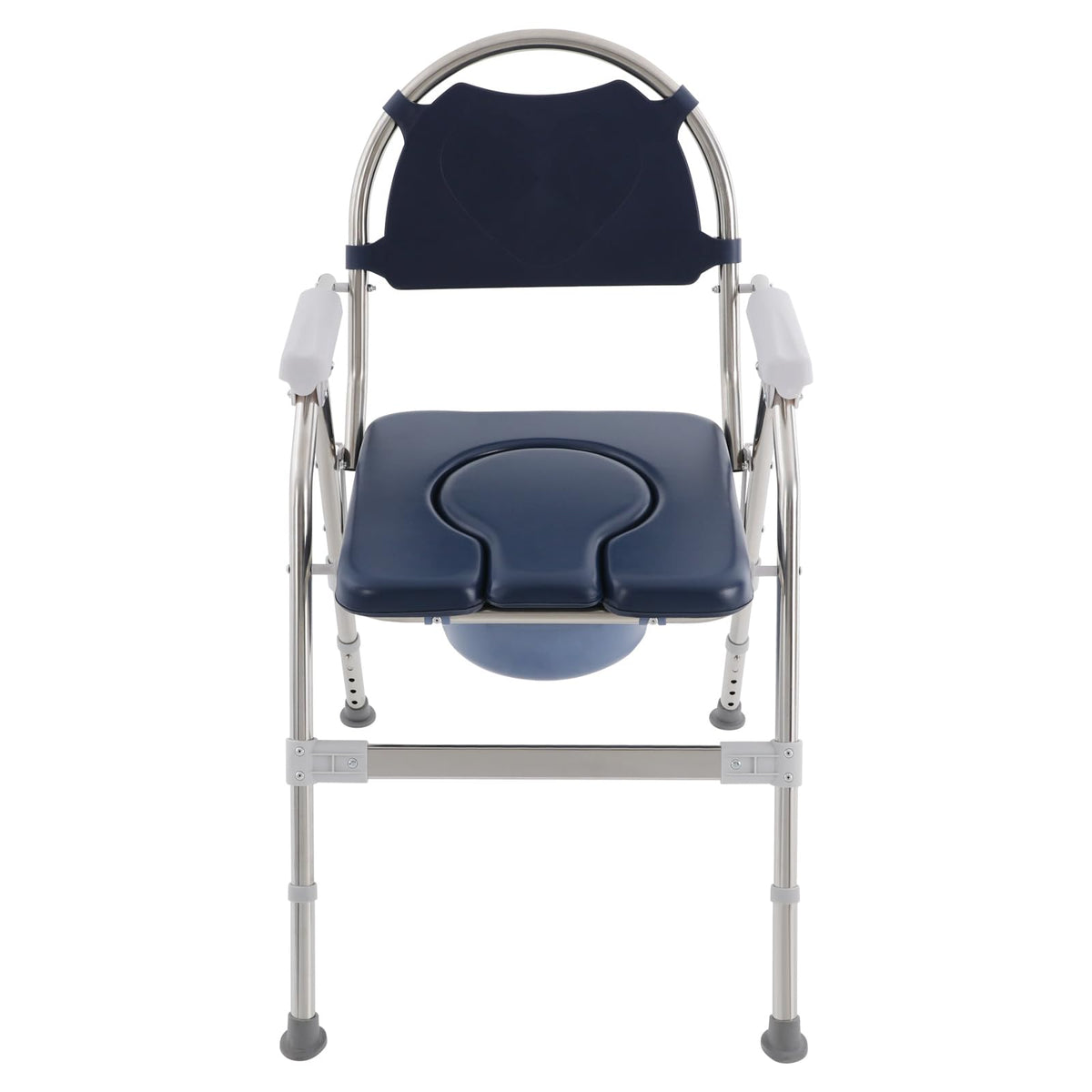 3 in 1 Commode Chair with Arms, Adjustable Height, Padded Seat, Toilet Bucket G403167