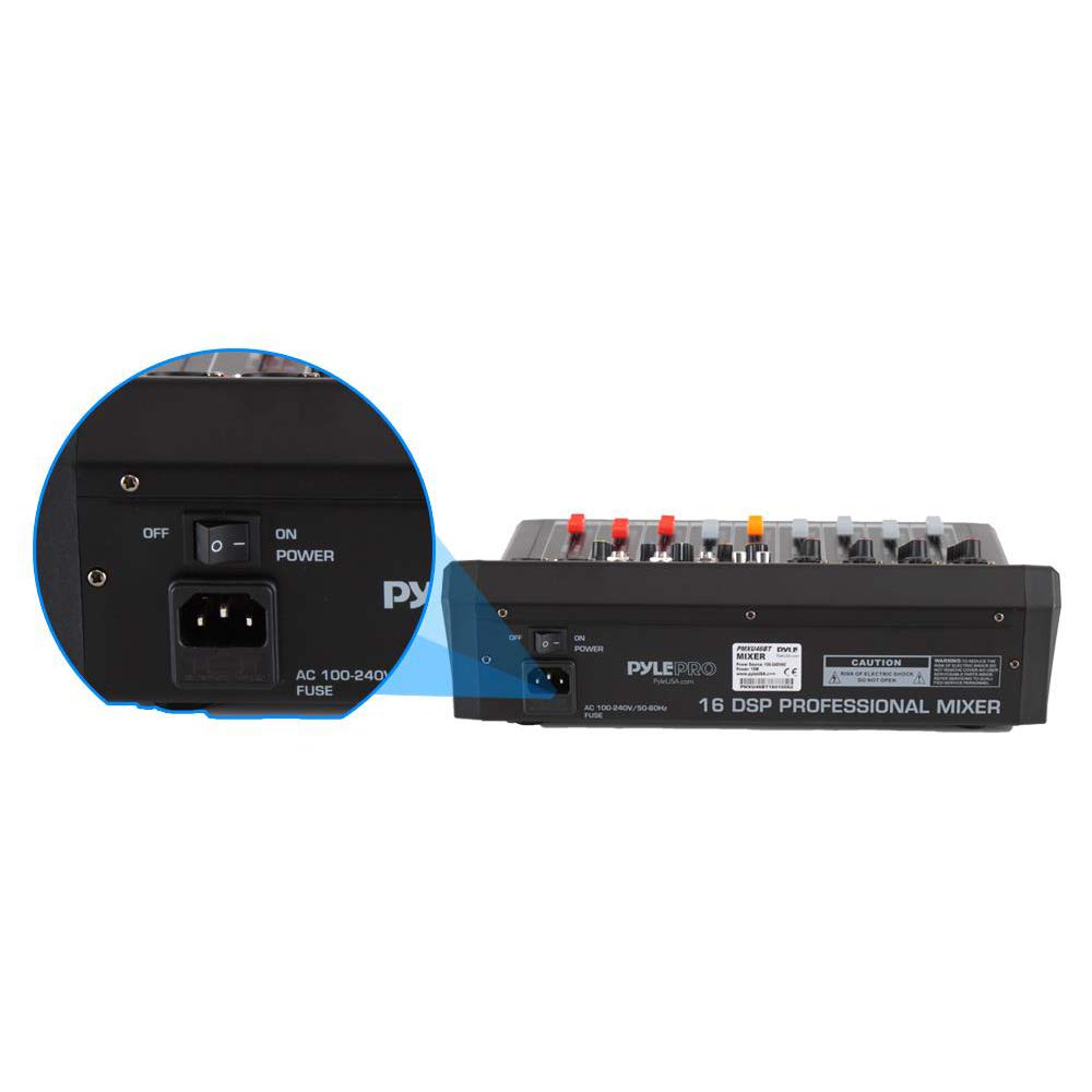 4-Channel Bluetooth Audio Mixer with USB and XLR U296768