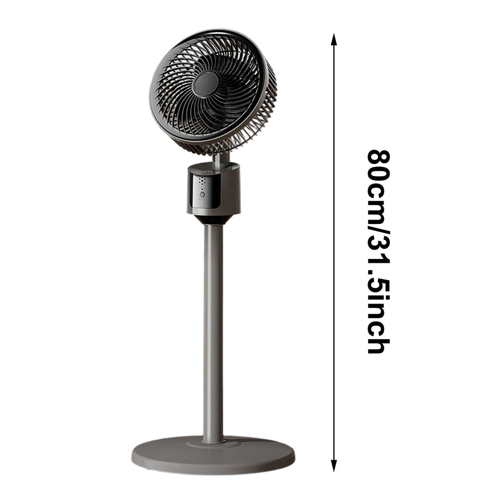 Standing Fan with Remote, 90° Oscillating, 3 Speeds, Adjustable Height, Gray C340139