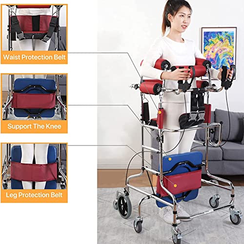 Upright Rollator Walker with 8 Wheels and Seat E12105