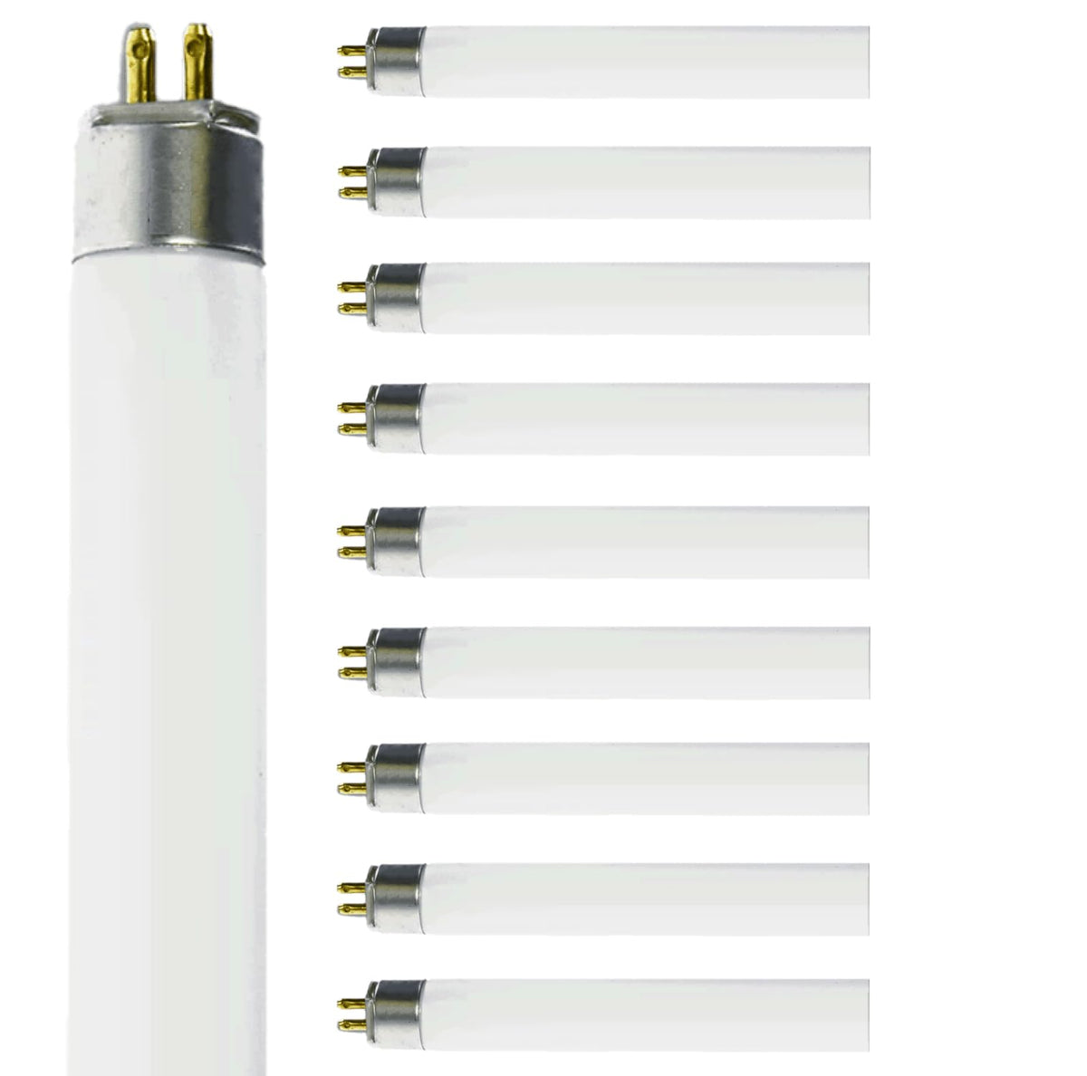 14W 3000K T5 Fluorescent Bulb 24 Inch G5 Bipin Base Pack of 10 H875323