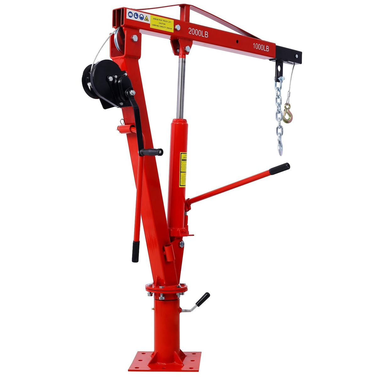 2000 lbs Hydraulic Truck Bed Jib Crane R979
