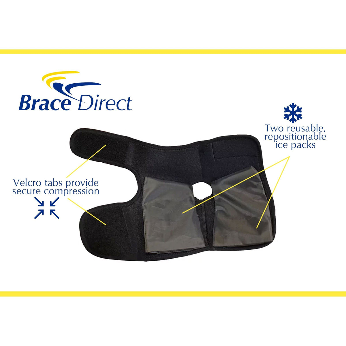 Short CAM Walker Boot + Ankle & Foot Ice Pack Cold Wrap O54447