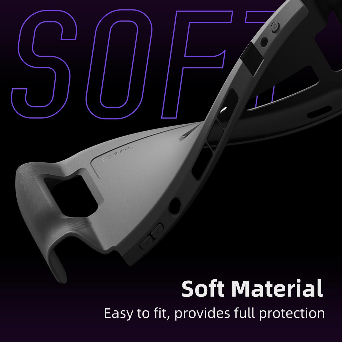 Soft Protective Case with Textured Grips and Stand Black Z500