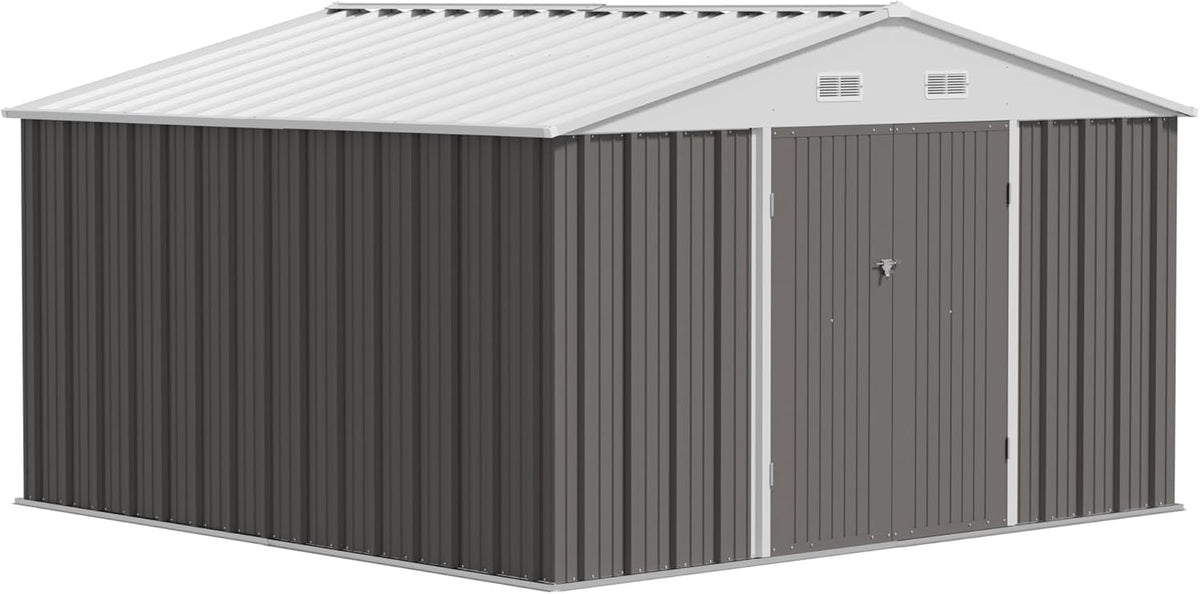 10x10 FT Grey Outdoor Storage Shed Z668452