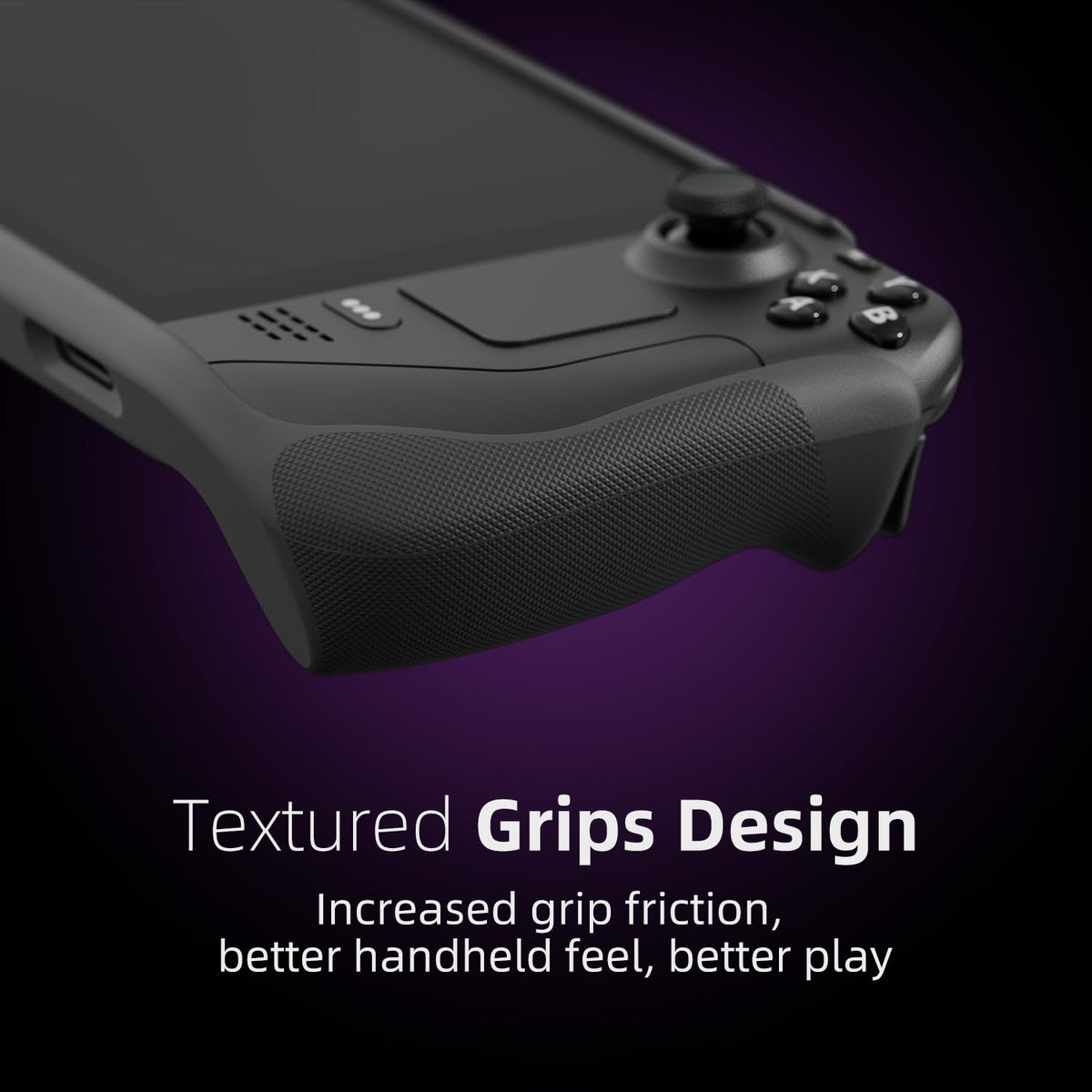 Soft Protective Case with Textured Grips and Stand Black Z500