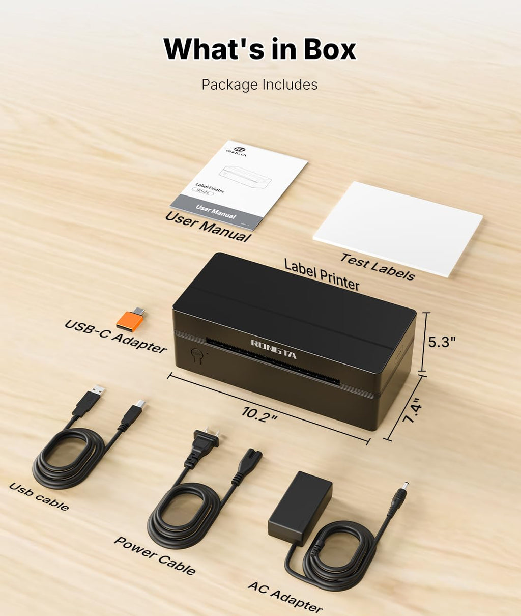 Bluetooth Thermal Shipping Label Printer 4x6 B301954
