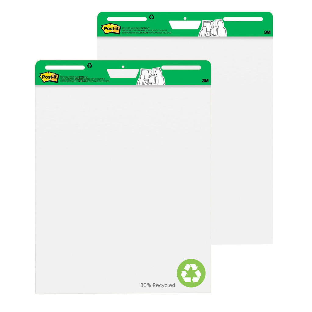 Super Sticky Easel Pads 25" x 30" White Pack Of 2 T342343