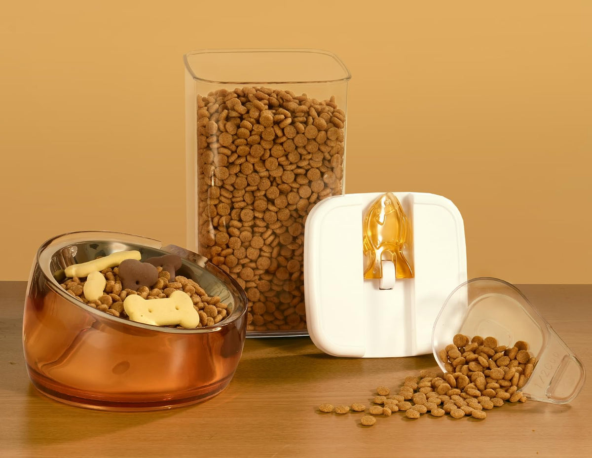 Airtight Pet Food Container with Flip Top Handles K31689