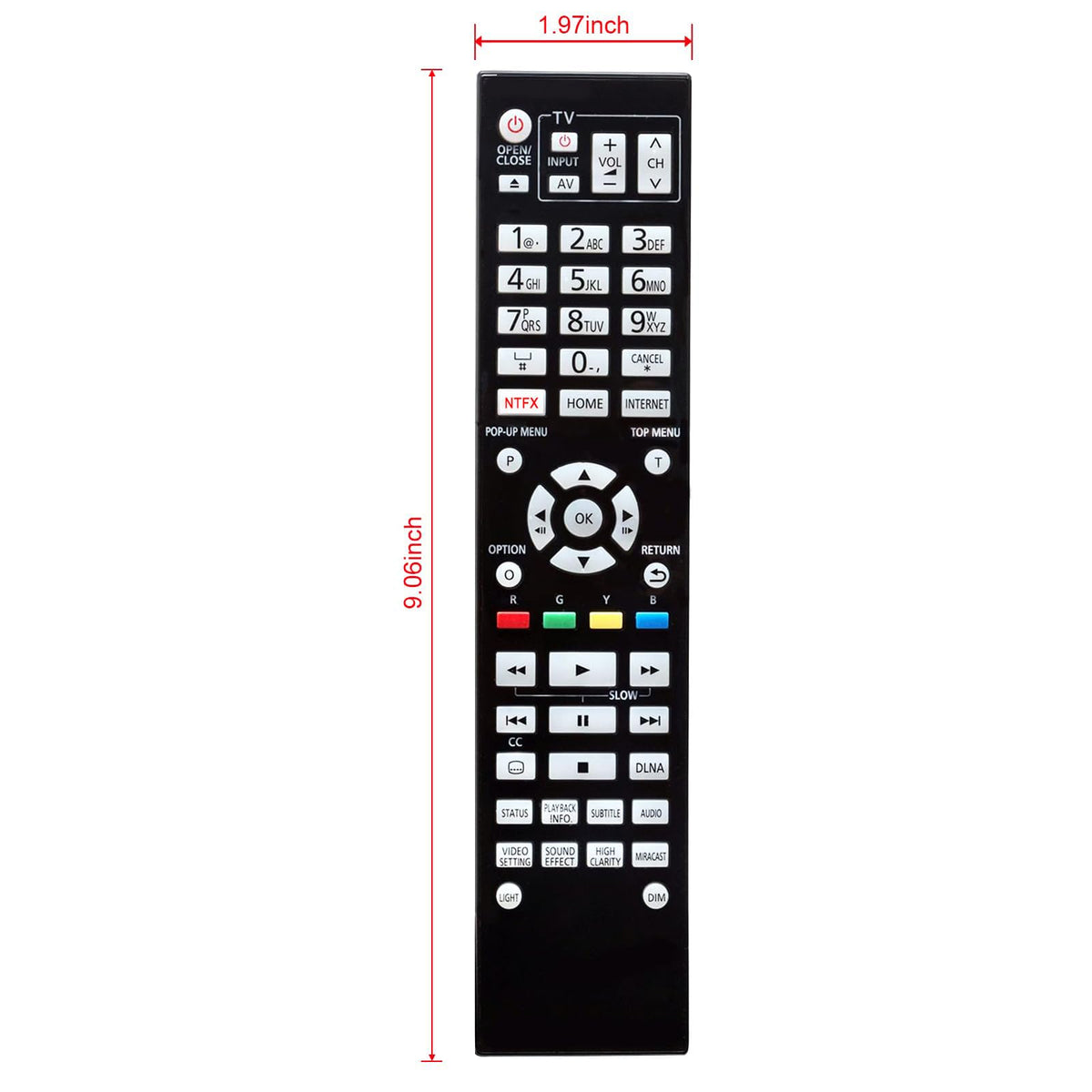 Backlight Remote Control M46128
