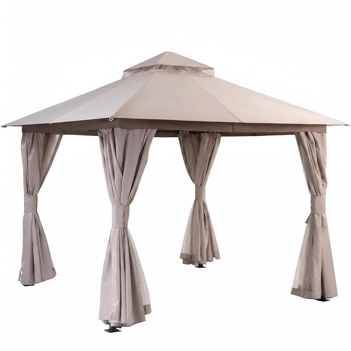 12x12 Metal Frame Gazebo Canopy Tent C2696