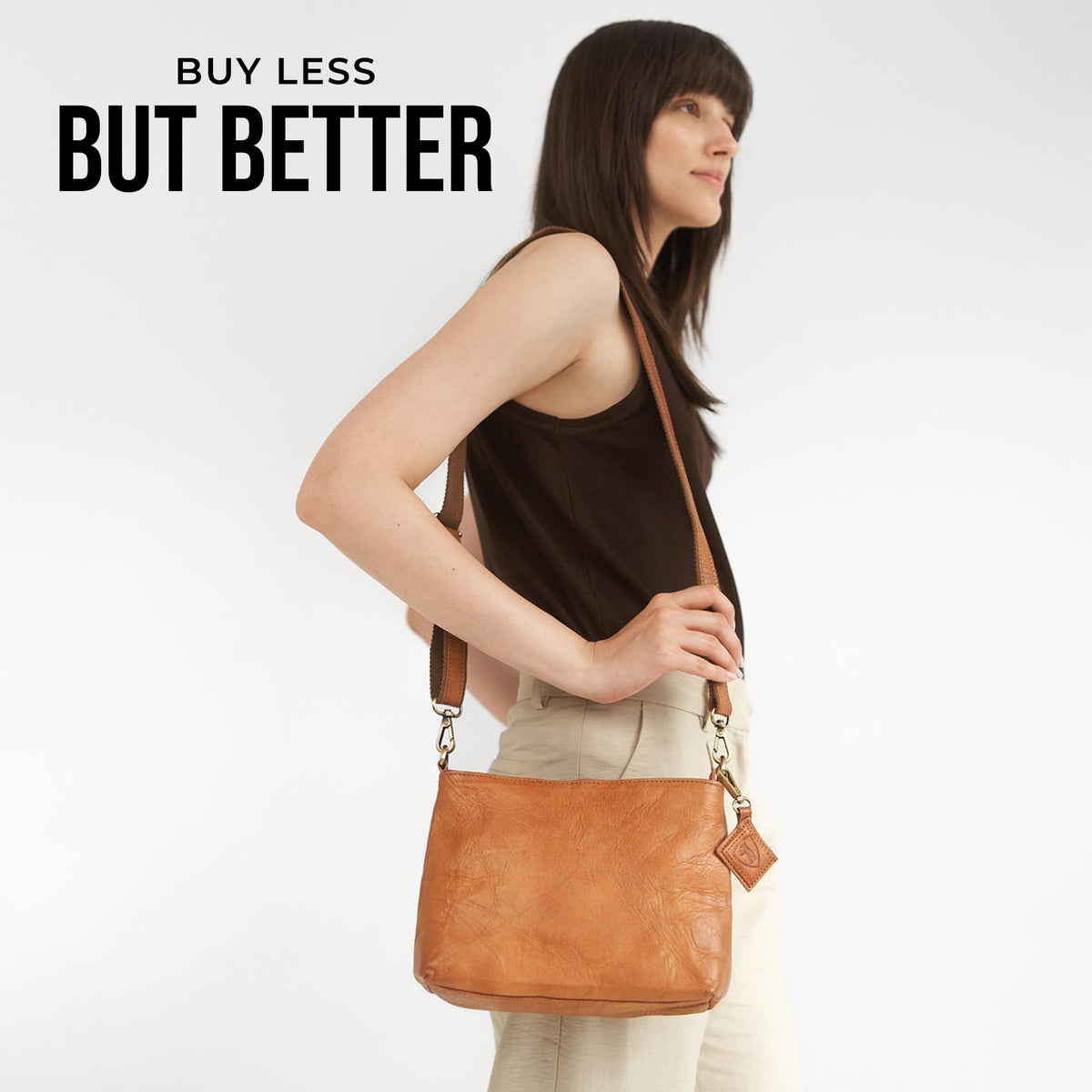 Full Grain Leather Crossbody Purses R8001