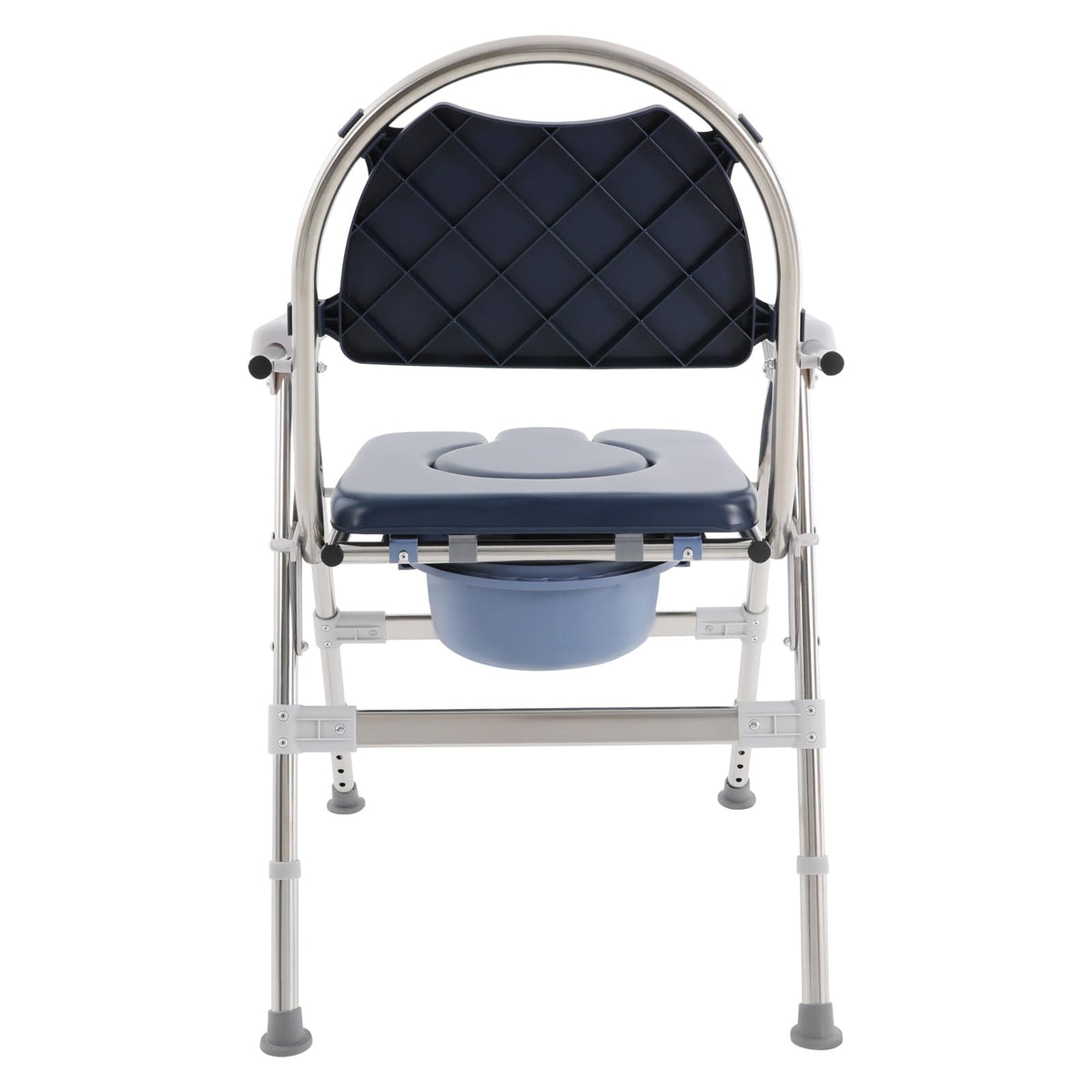 3 in 1 Commode Chair with Arms, Adjustable Height, Padded Seat, Toilet Bucket G403167