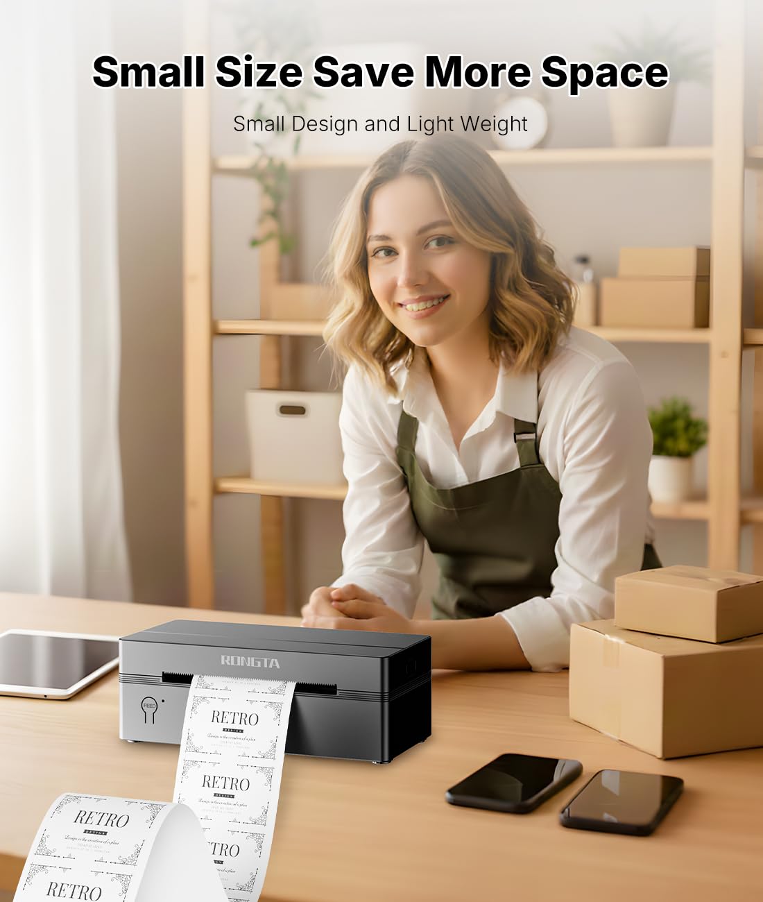 Bluetooth Thermal Shipping Label Printer 4x6 B301954