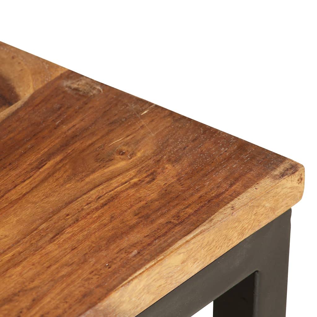 Brown Solid Sheesham Wood Nesting Coffee Table Set of 2 Z885688
