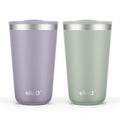 16oz Stainless Steel Stacking Cups with Lids, 2 Pack C7833