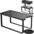Water Filter Dispenser Stand with Drip Tray Black H454689