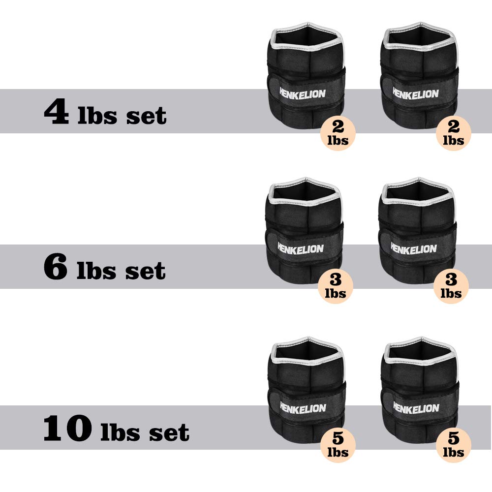 1 Pair Adjustable Ankle Weights Set D568