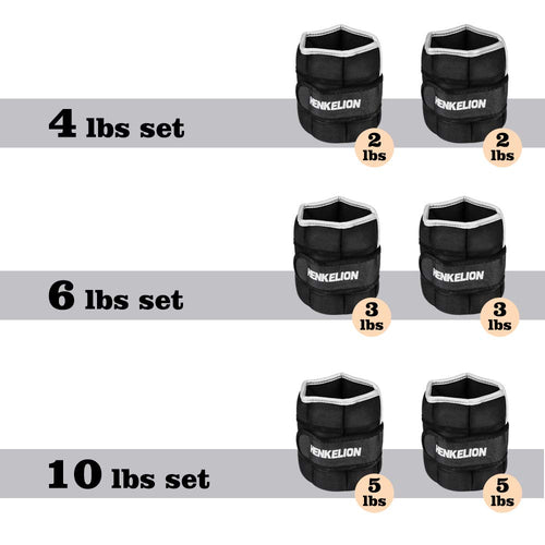 1 Pair Adjustable Ankle Weights Set D568