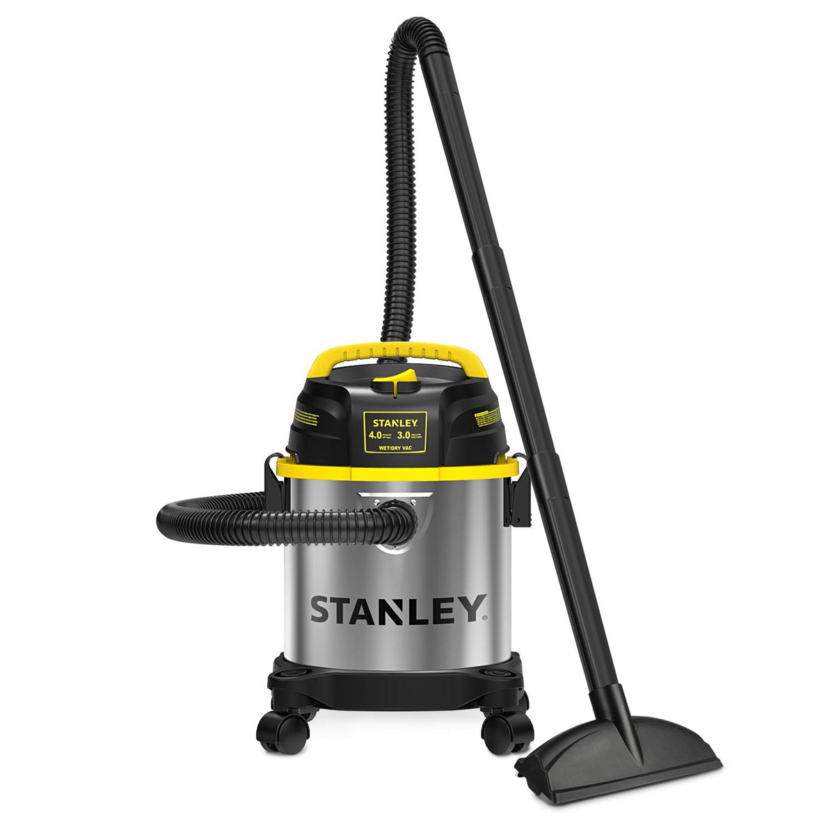 3 Gallon Stainless Steel Wet Dry Shop Vacuum Q4273
