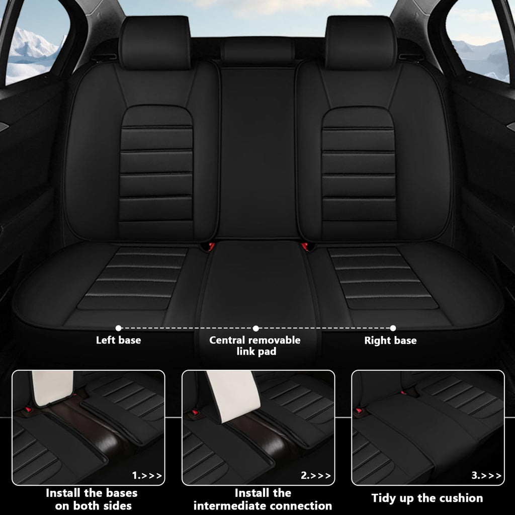 Waterproof Leather Car Seat Covers Set of 5 O813