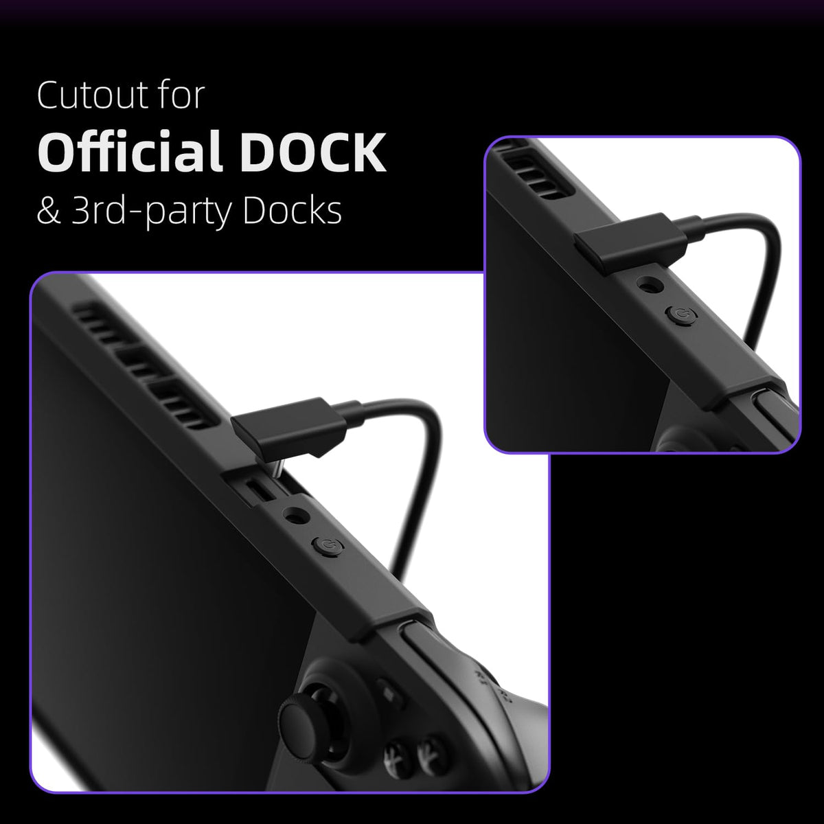 Soft Protective Case with Textured Grips and Stand Black Z500