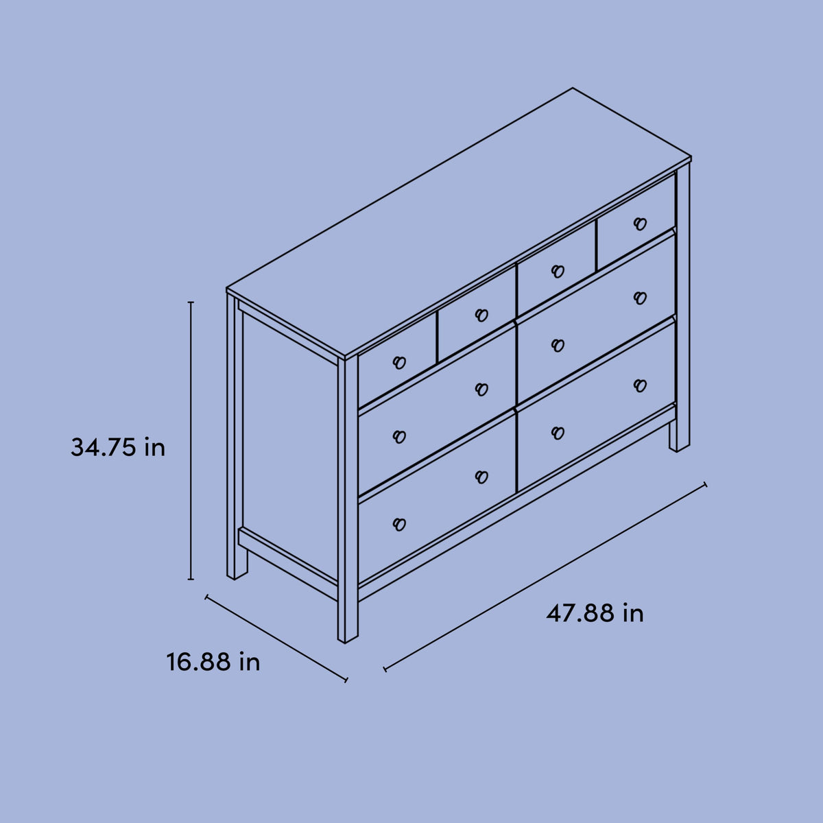 6 Drawer Dresser C7365