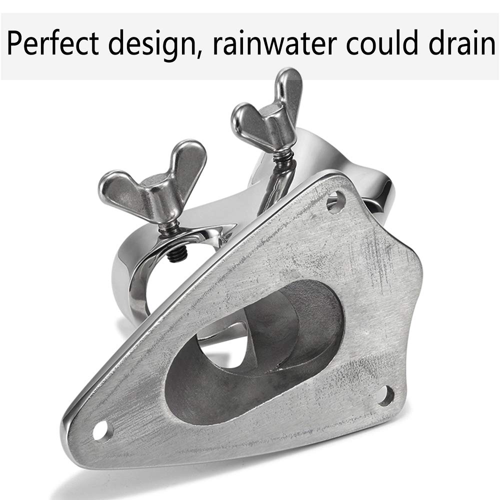 Flag Pole Bracket, 316 Marine Grade Stainless Steel J90448