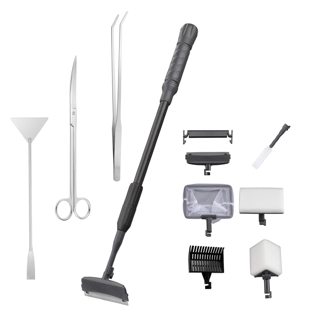 9IN1 Aquarium Cleaning Tools Long Handle Algae Scraper V450700