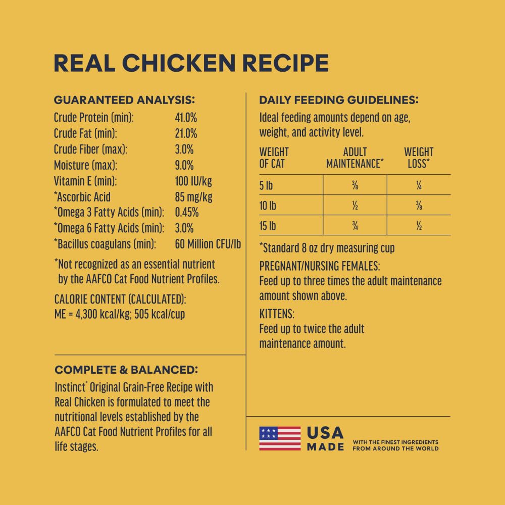 Chicken Dry Cat Food 5 lb. Bag K786441