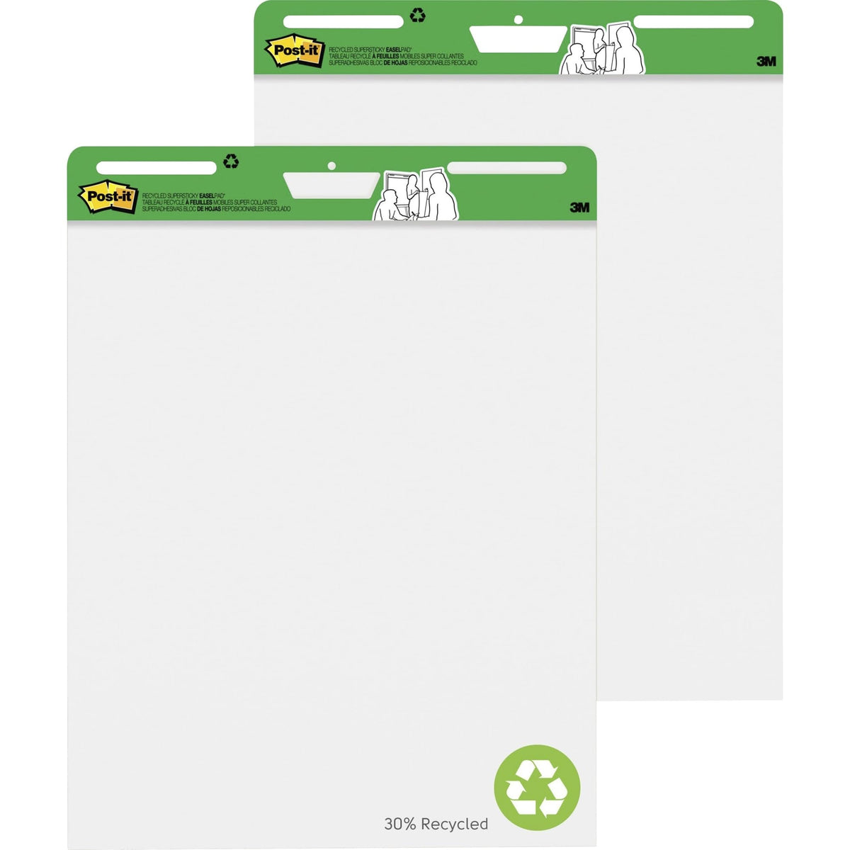 Super Sticky Easel Pads 25" x 30" White Pack Of 2 T342343