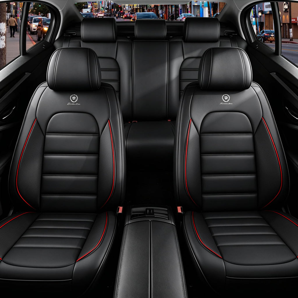 Waterproof Leather Car Seat Covers Set of 5 O813