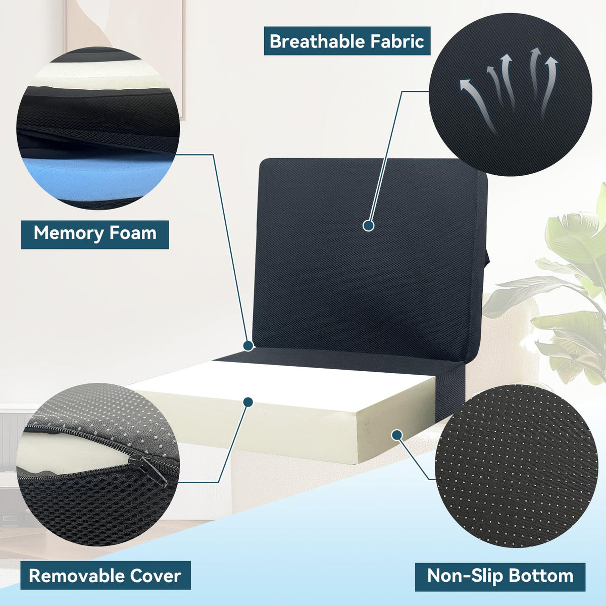 Car Seat Cushion with Backrest U530496