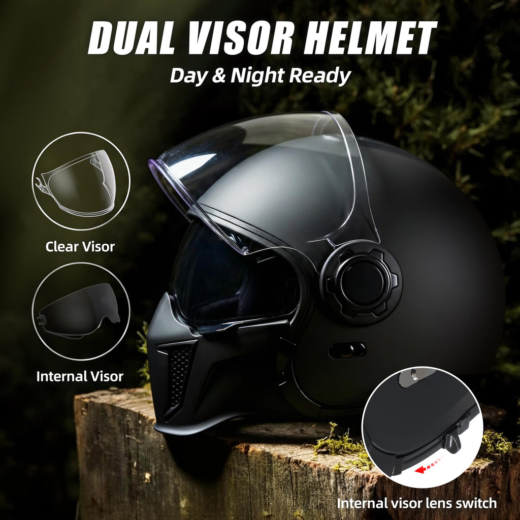 Full Face Motorcycle Helmet DOT Approved X669823