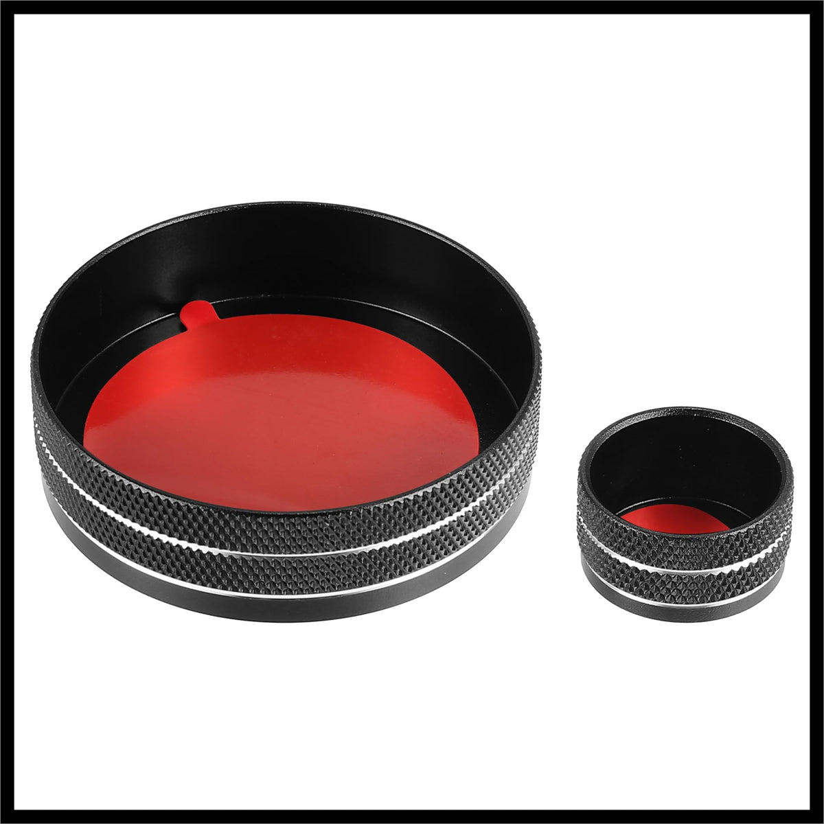 Black Multimedia Volume Knob Caps Decals Stickers Covers F810495