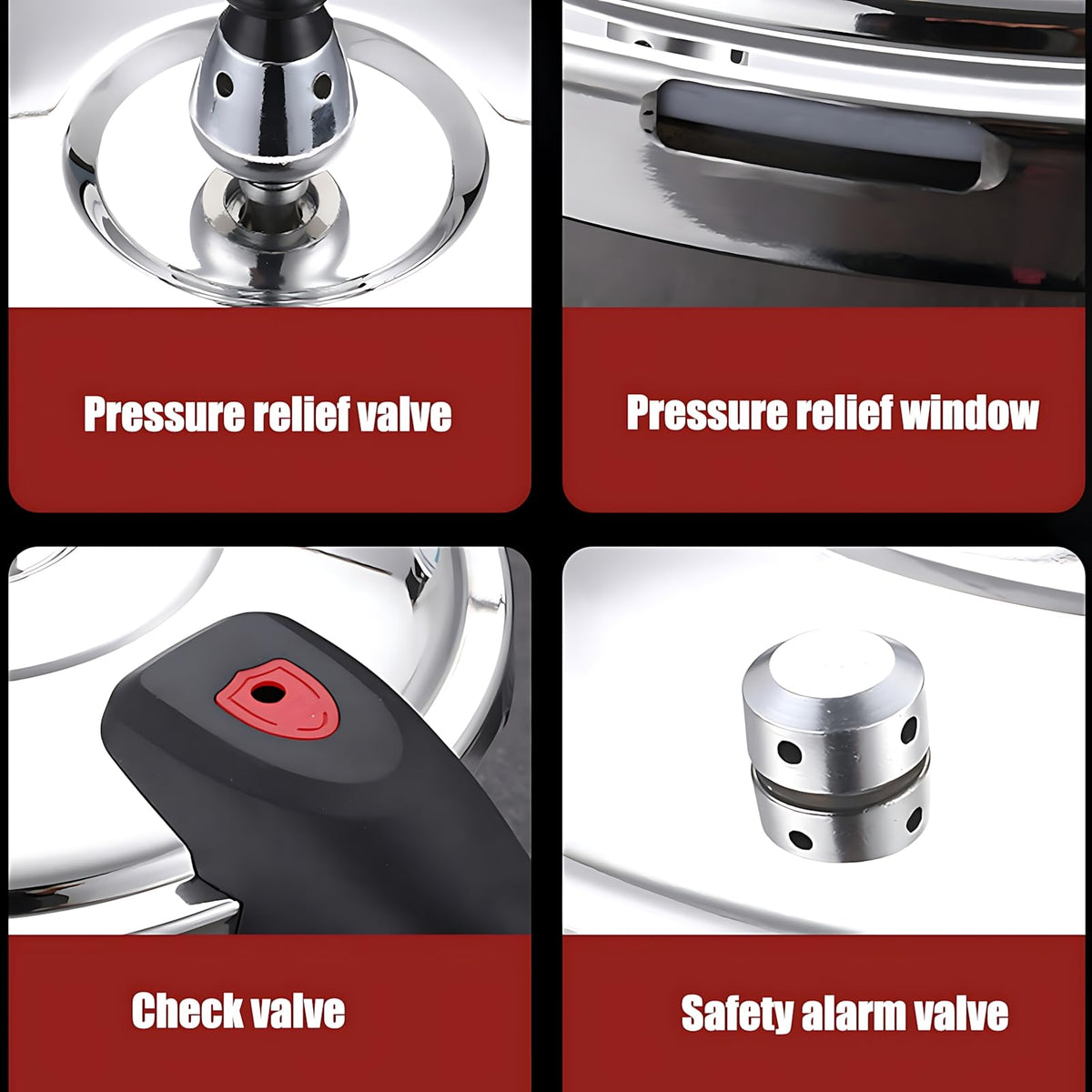 Stainless Steel 80KPA 3L Pressure Cooker T144
