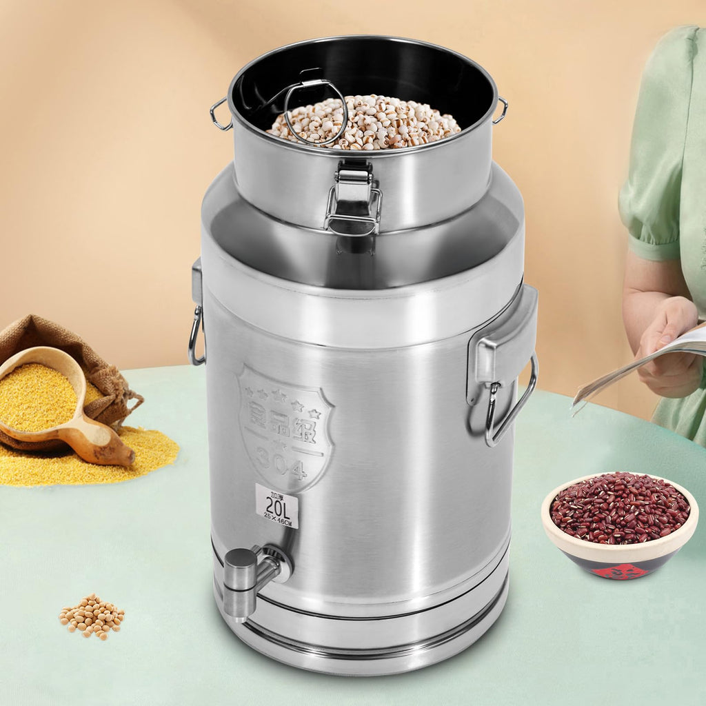 Stainless Steel 20L Milk Can with Faucet Z4462