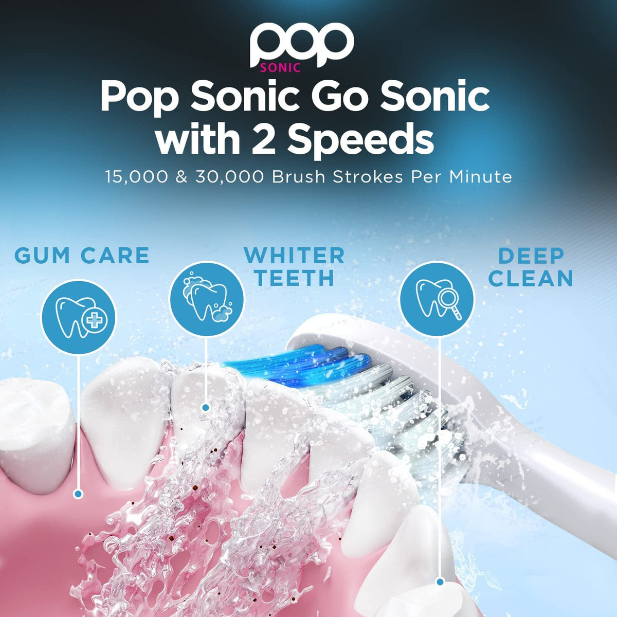 Electric Toothbrush with 2 Replacement Heads Y447853