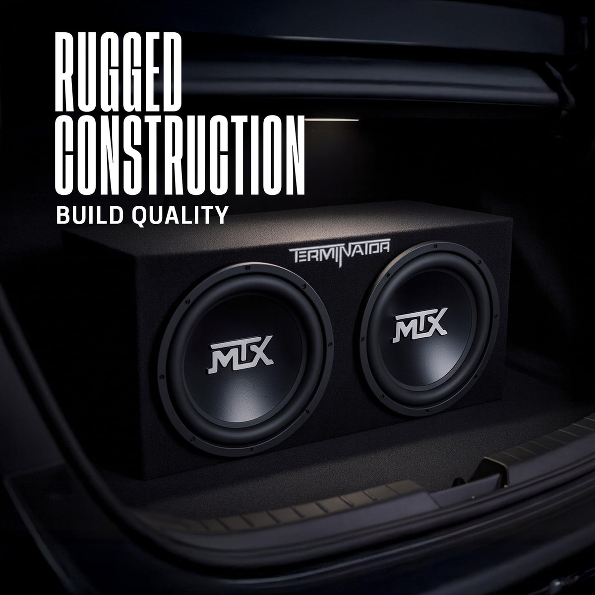 Dual 12" Subwoofers Loaded Enclosure Q9894