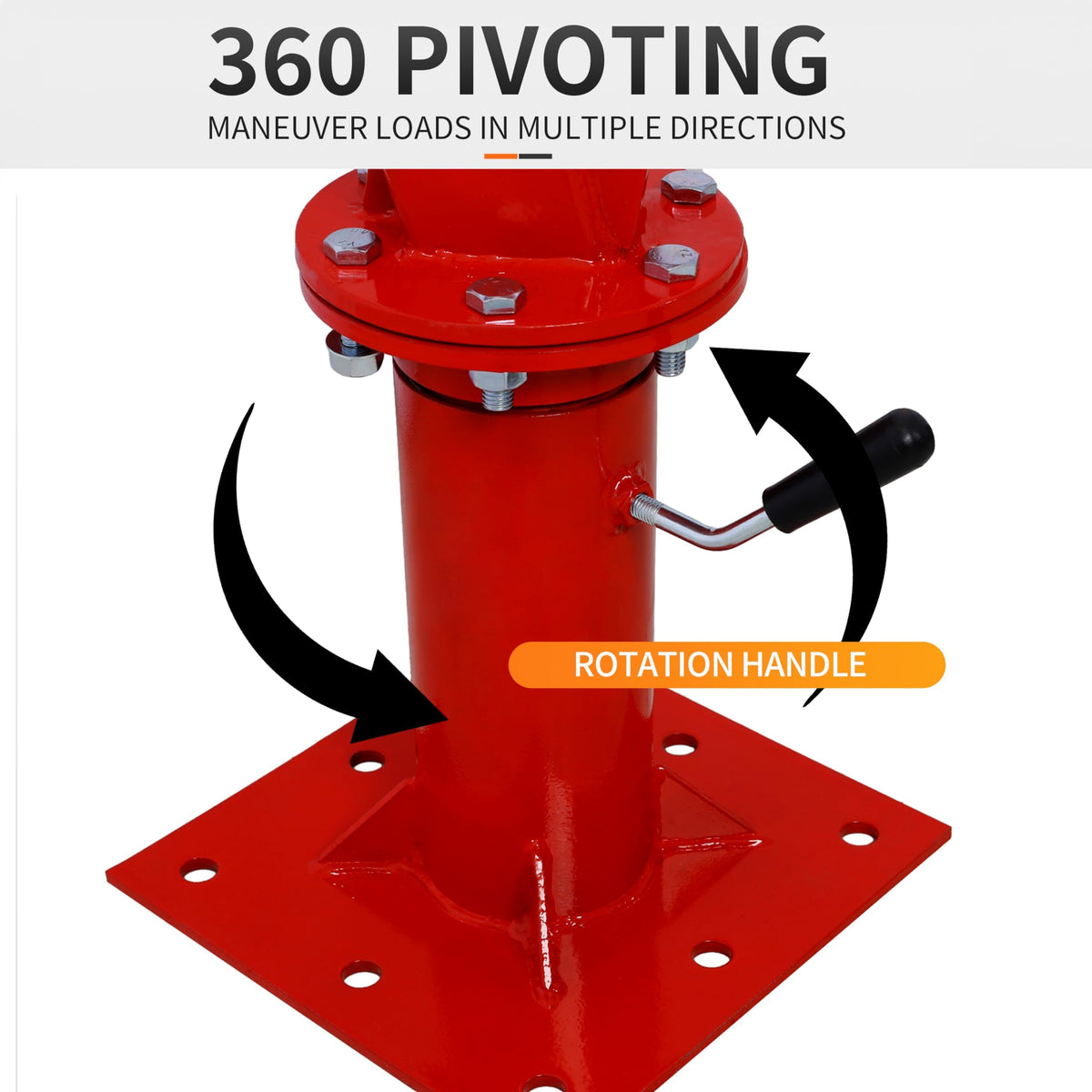 2000 lbs Hydraulic Truck Bed Jib Crane R979