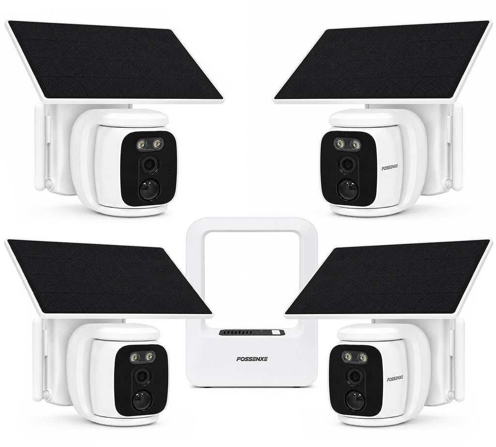 4 Pack Solar Security Cameras Wireless Outdoor 2K WiFi Camera System U237613