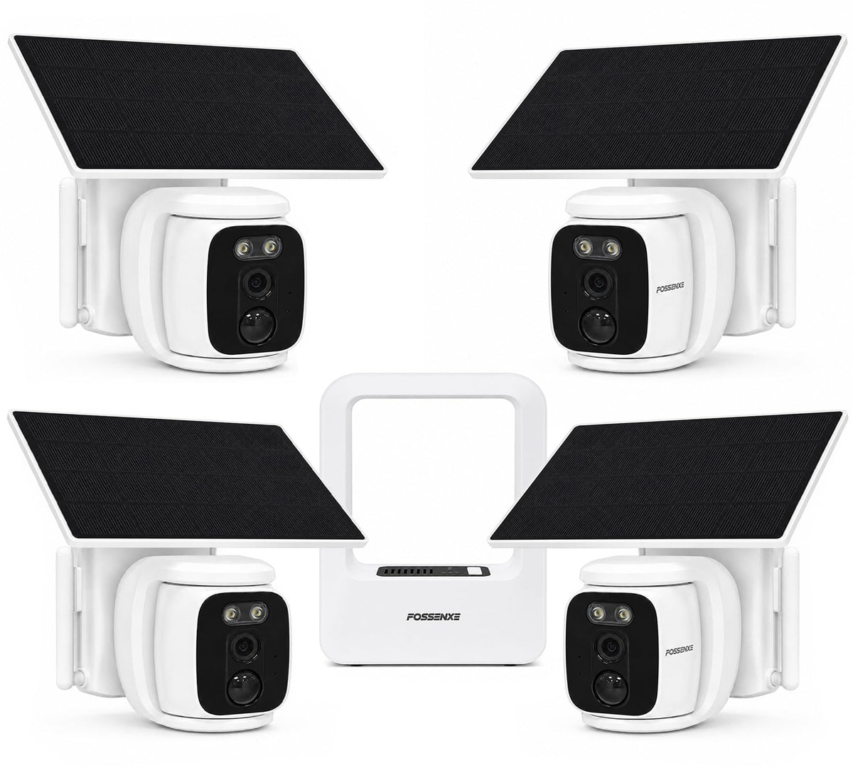 4 Pack Solar Security Cameras Wireless Outdoor 2K WiFi Camera System U237613