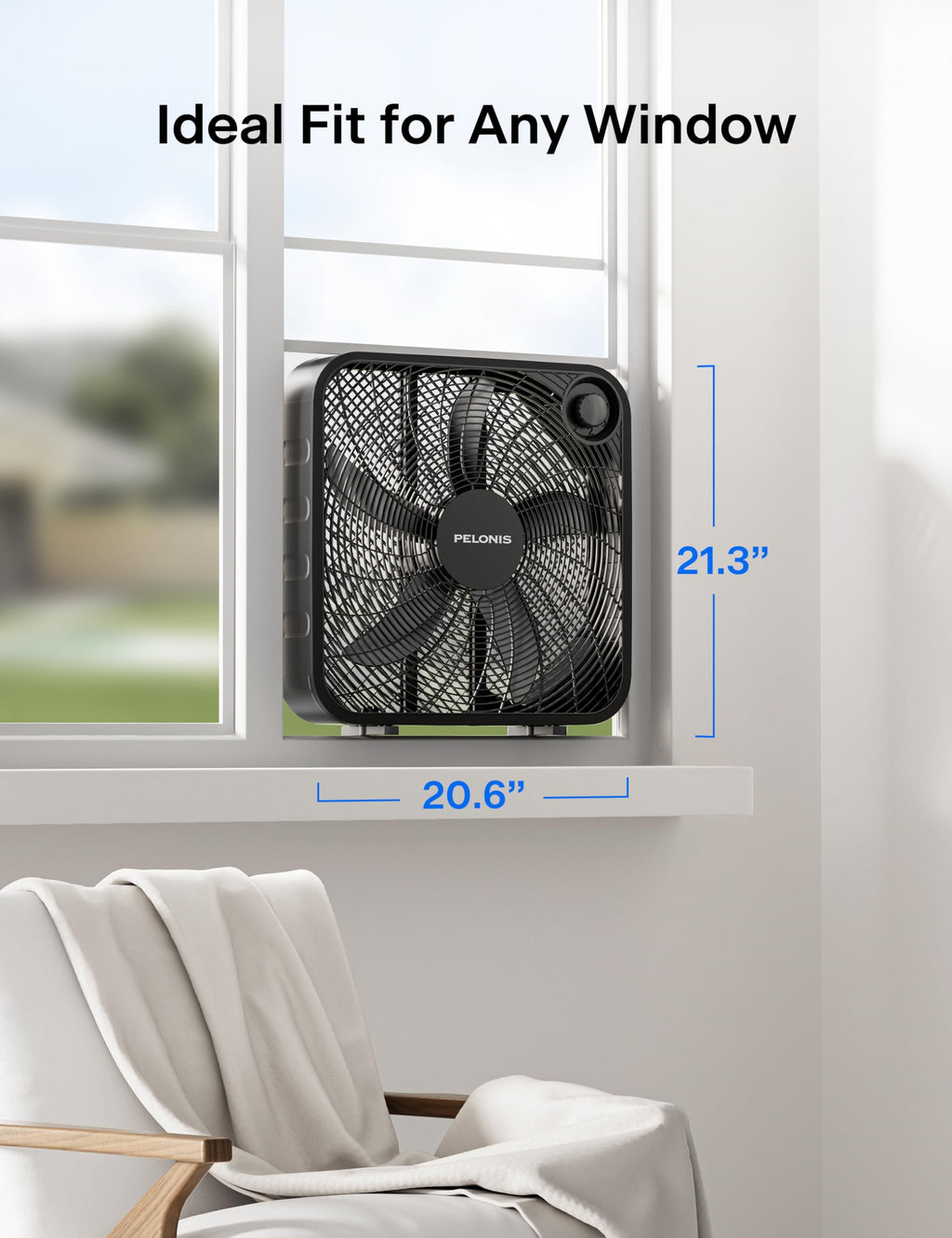 20 Inch 3 Speeds Box Fan S713