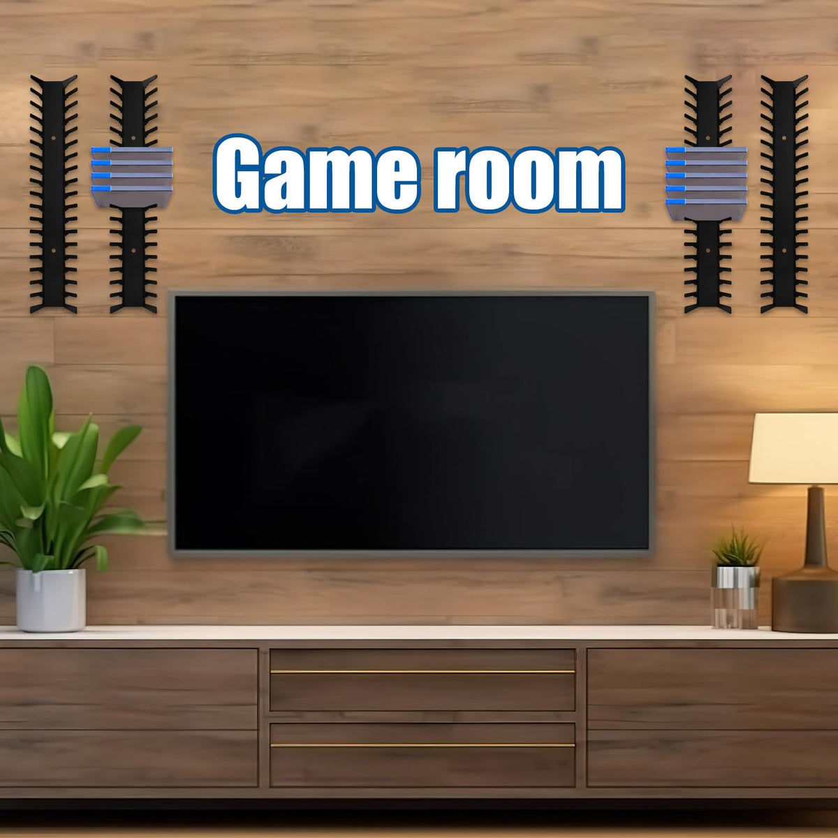 Heavy Duty Metal Video Game Storage Wall Mount E50457