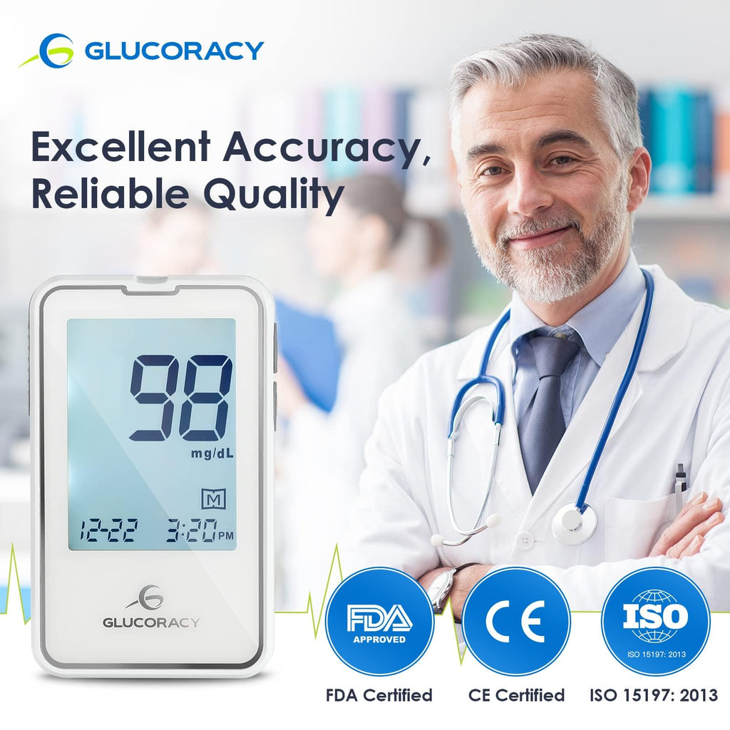 Blood Glucose Monitor Kit with 100 Test Strips B973