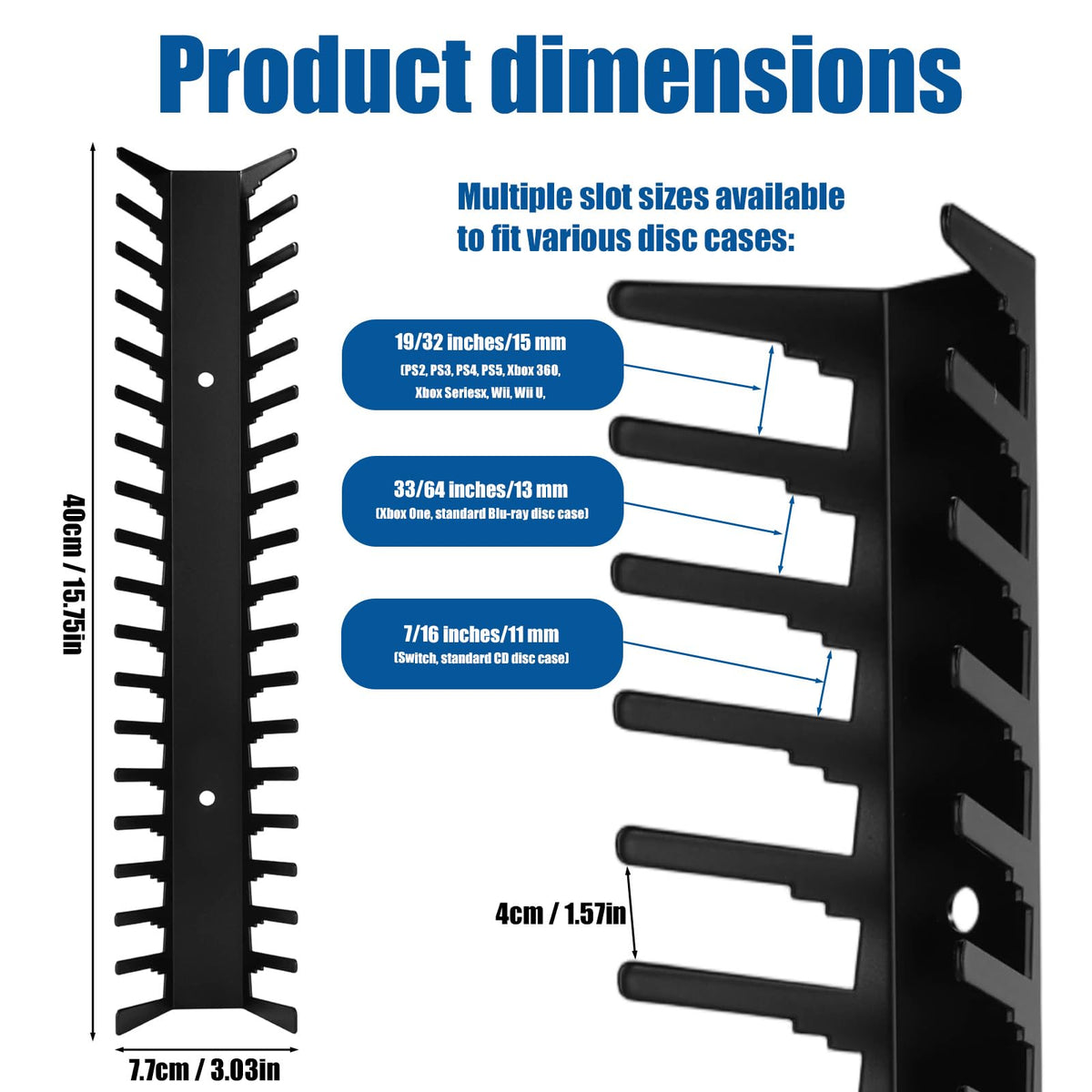 Heavy Duty Metal Video Game Storage Wall Mount E50457