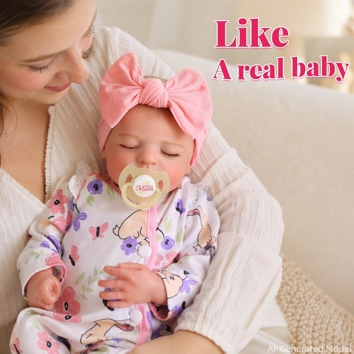 20 Inch Closed-Eye Reborn Baby Doll P2374