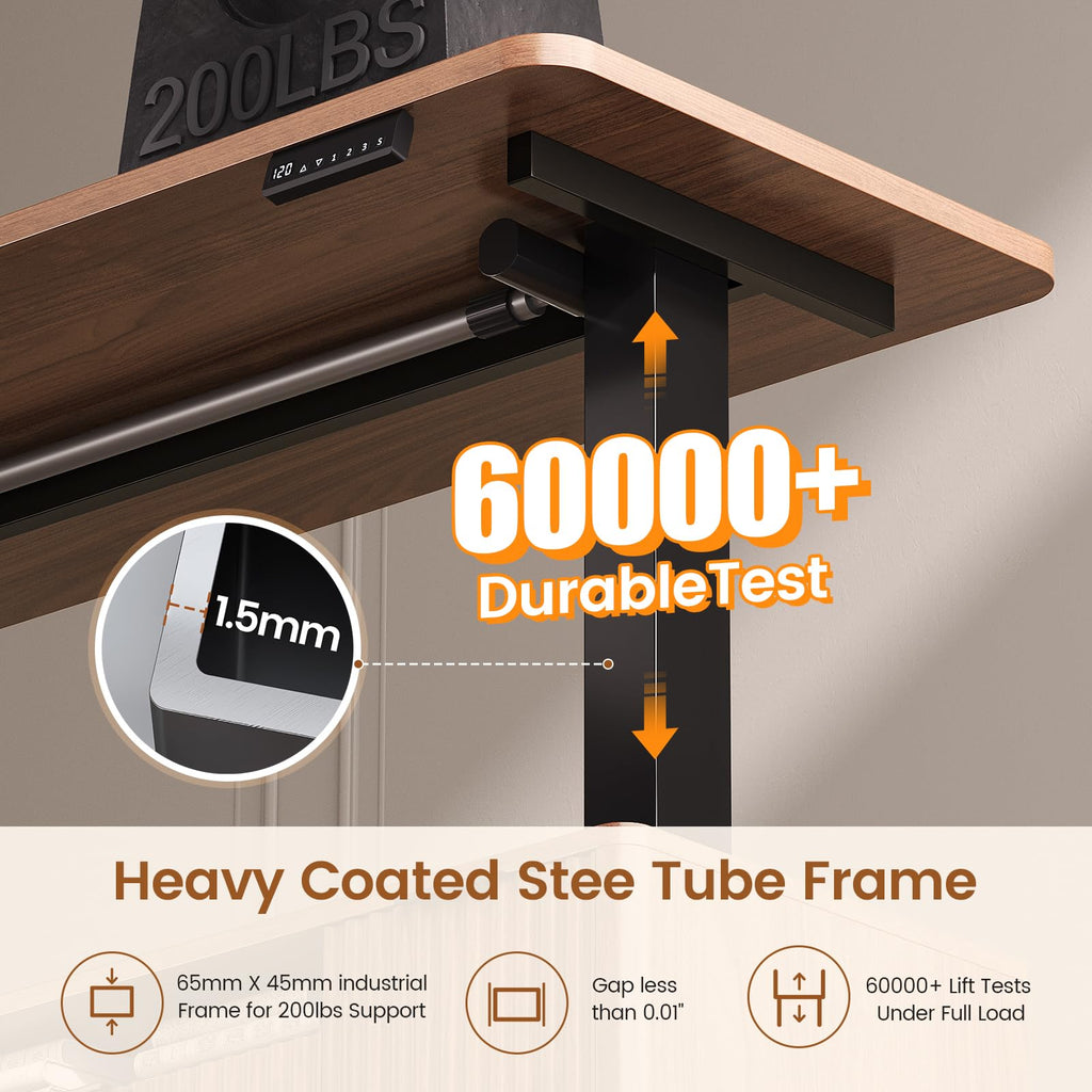 L Shaped Electric Standing Desk with 4 Drawers T188781