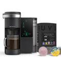 Single-Serve Coffee Maker with 20 Dark Roast Pods, Touchscreen, WiFi, 70 oz Tank, Black O33595